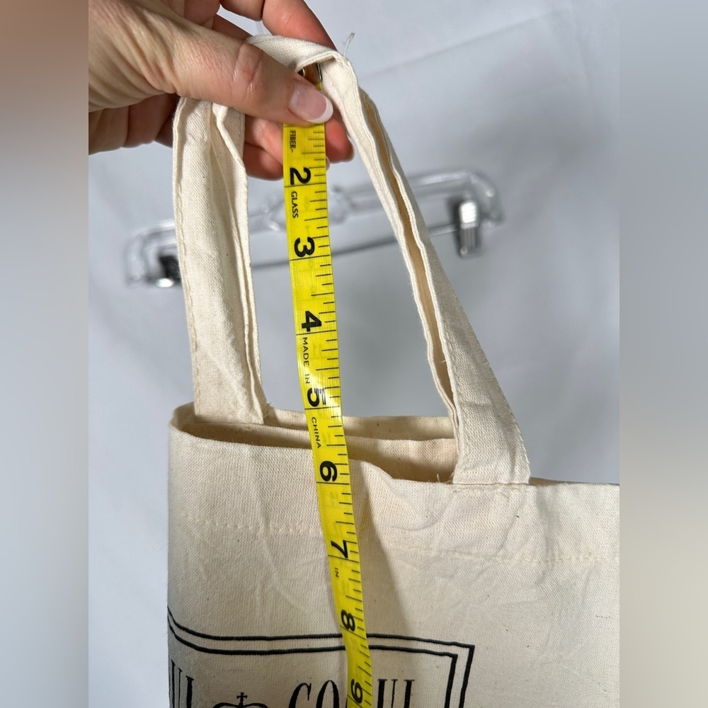 Coqui Coqui Canvas Tote Bag Natural Artisan Print Cotton Market 13x14 - Picture 5 of 5